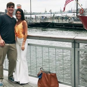 Free people orange tank tie top